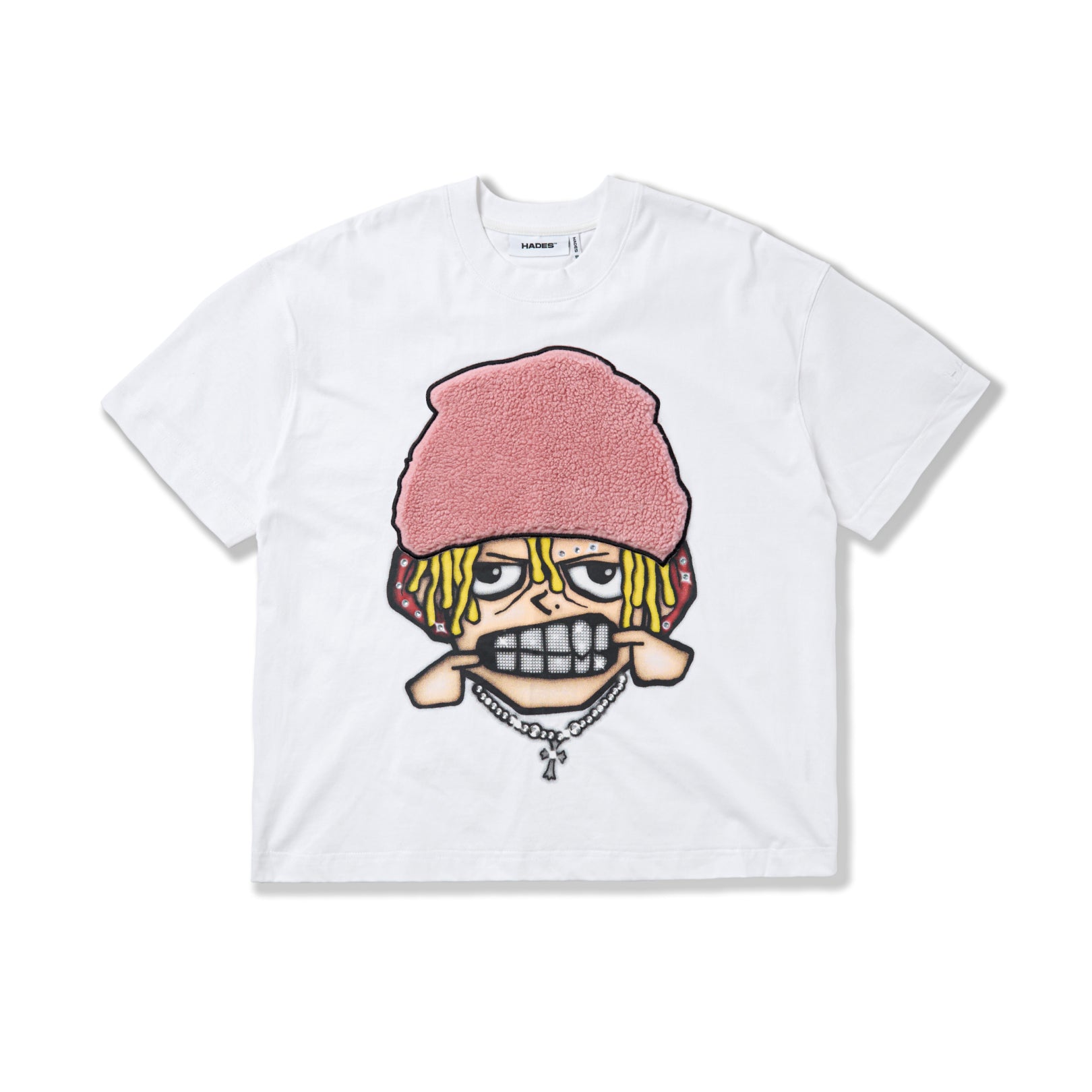 HADES FLUFFY GRILL TEE - TRẮNG