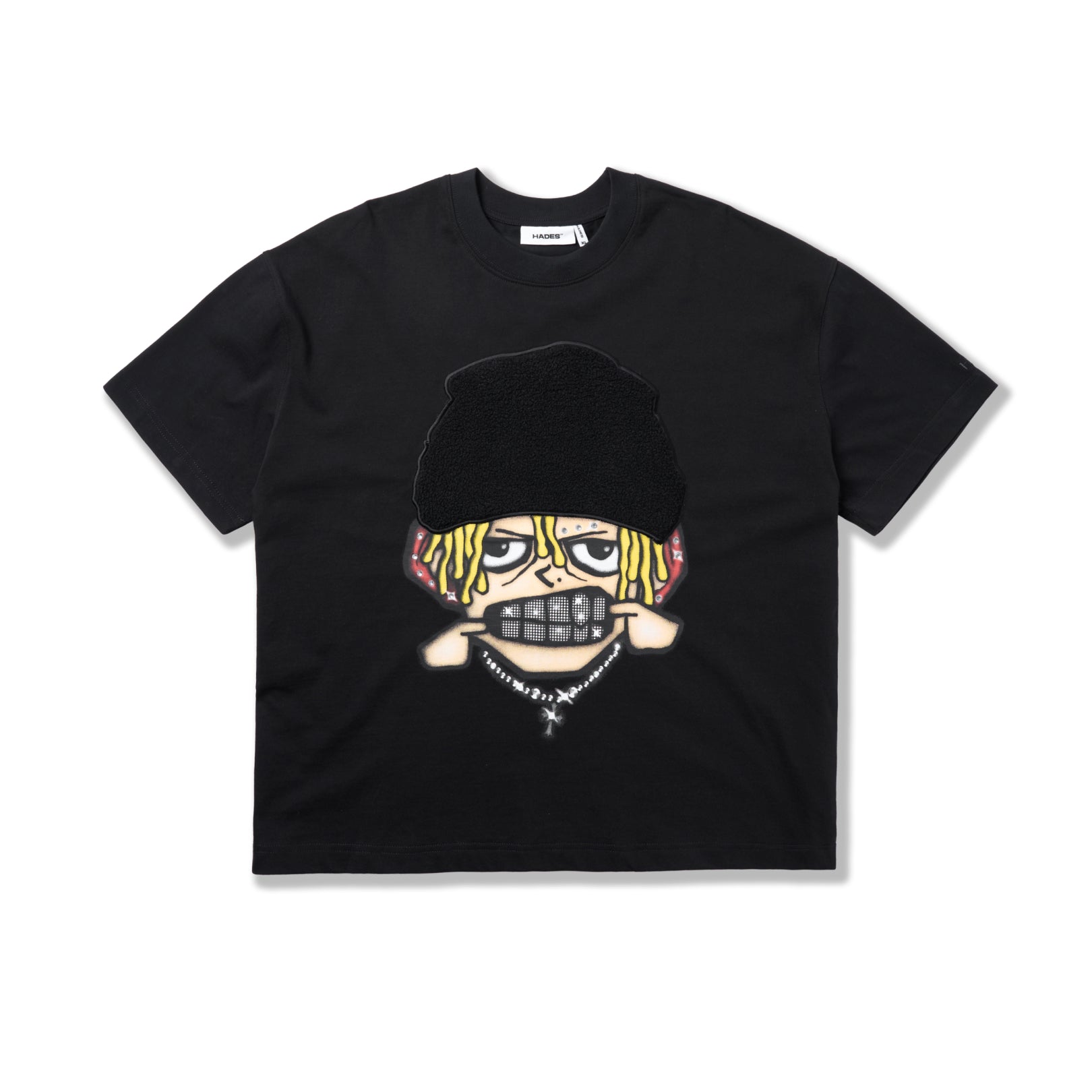 HADES FLUFFY GRILL TEE - ĐEN