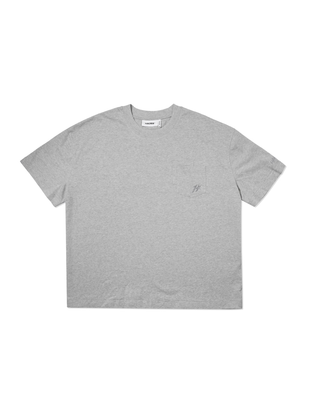 HADES FLORAL POCKET TEE - GREY
