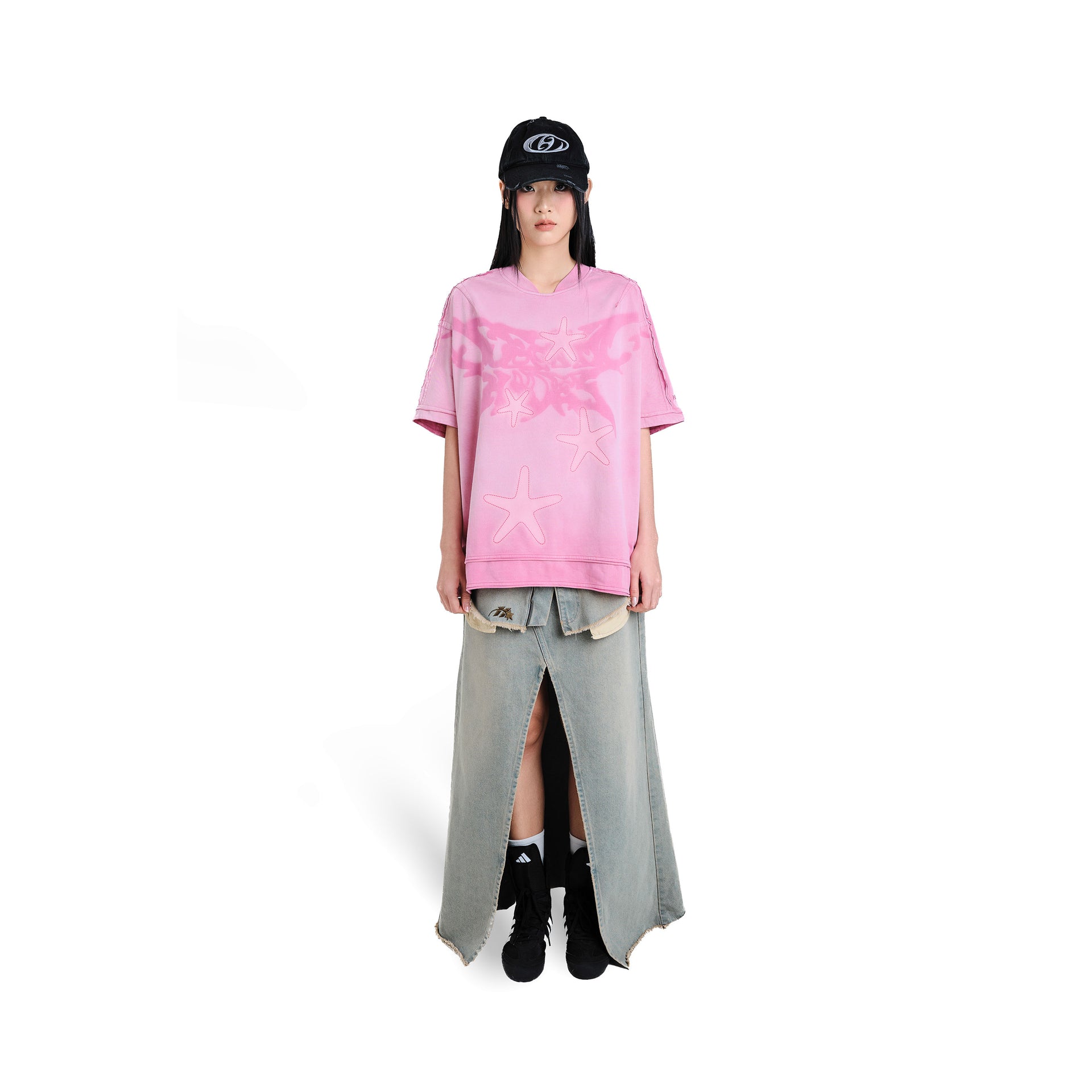 ABYSS SS24 STARYY PINK TEE