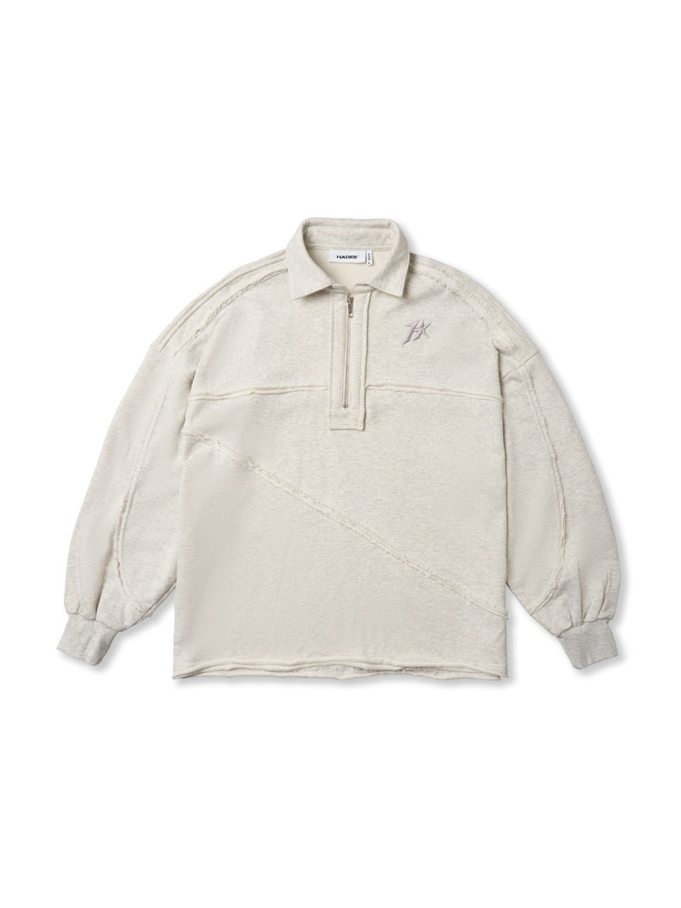 HADES QUATER ZIP LONGSLEEVE POLO