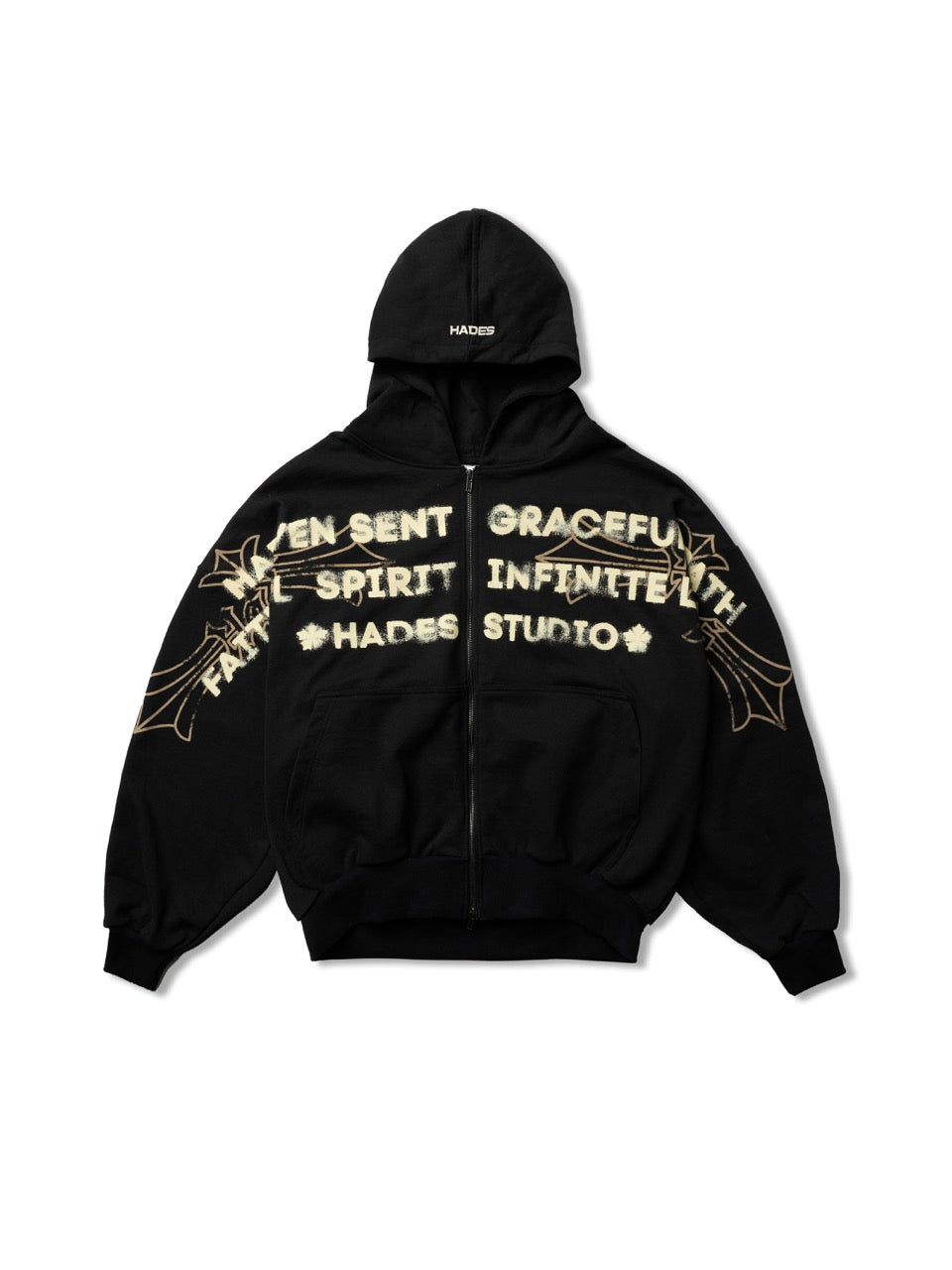 HADES HEAVEN’S CALL HOODIE ZIP - BLACK