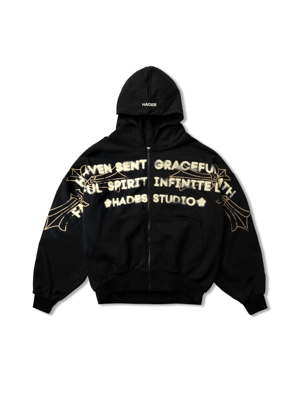 HADES HEAVEN’S CALL HOODIE ZIP - BLACK