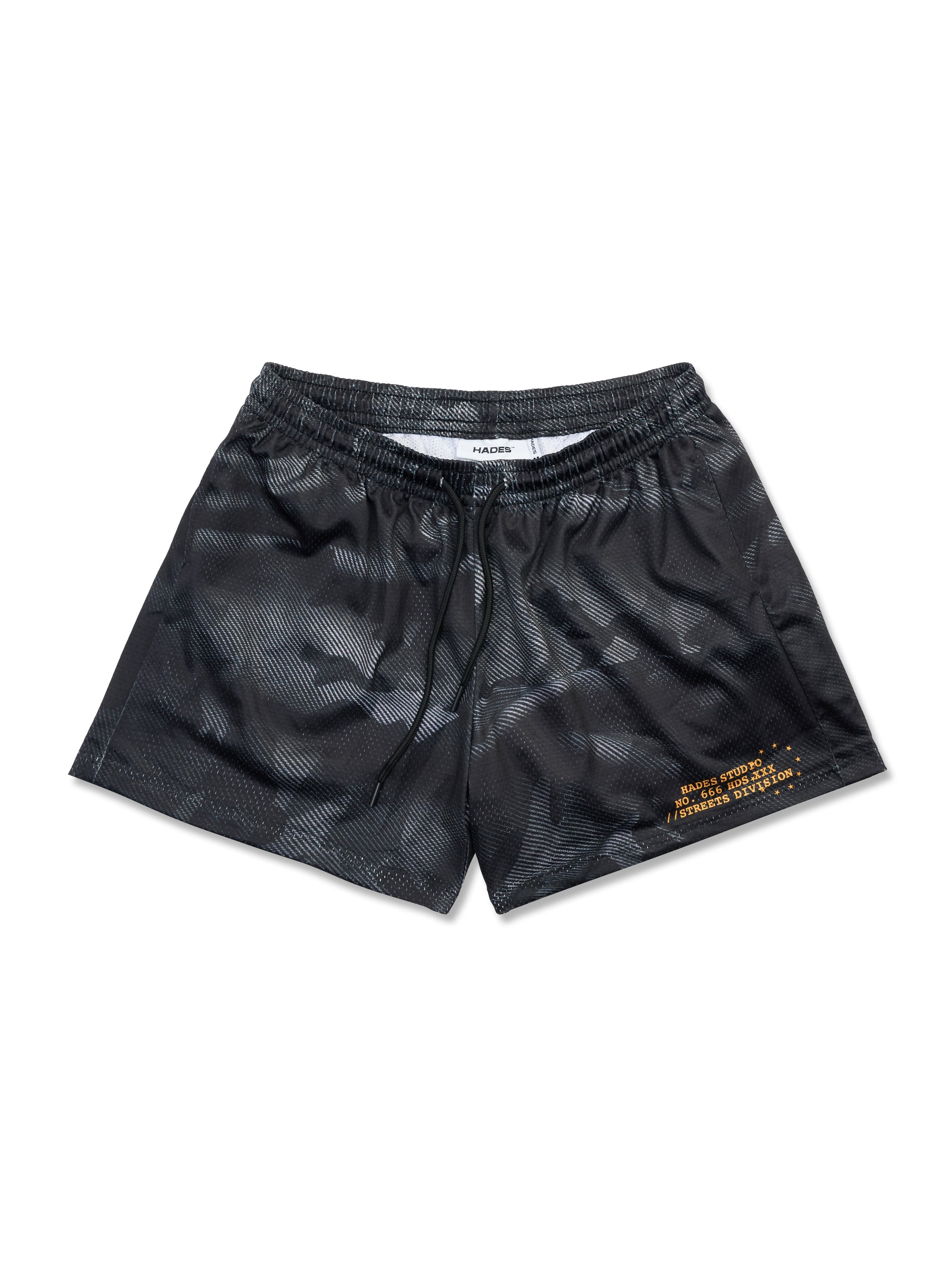 HADES CAMO MESH SHORT - BLACK