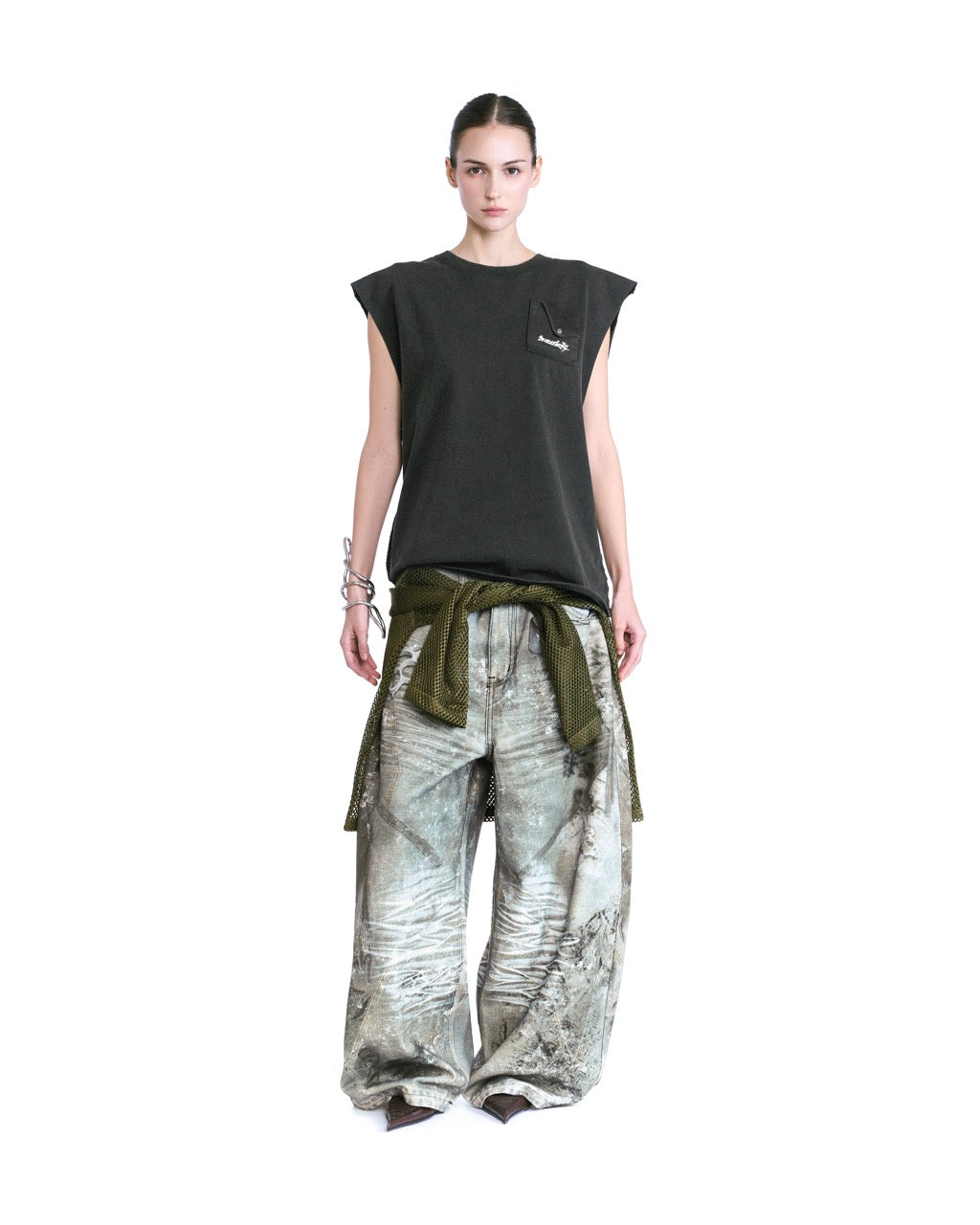 HADES STONEWASH TANK - BLACK