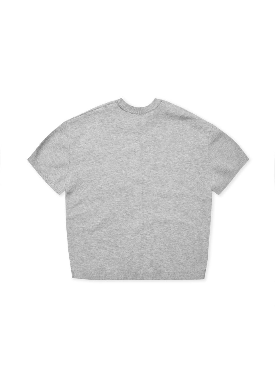HADES STAMPED KNITTED TEE - GREY