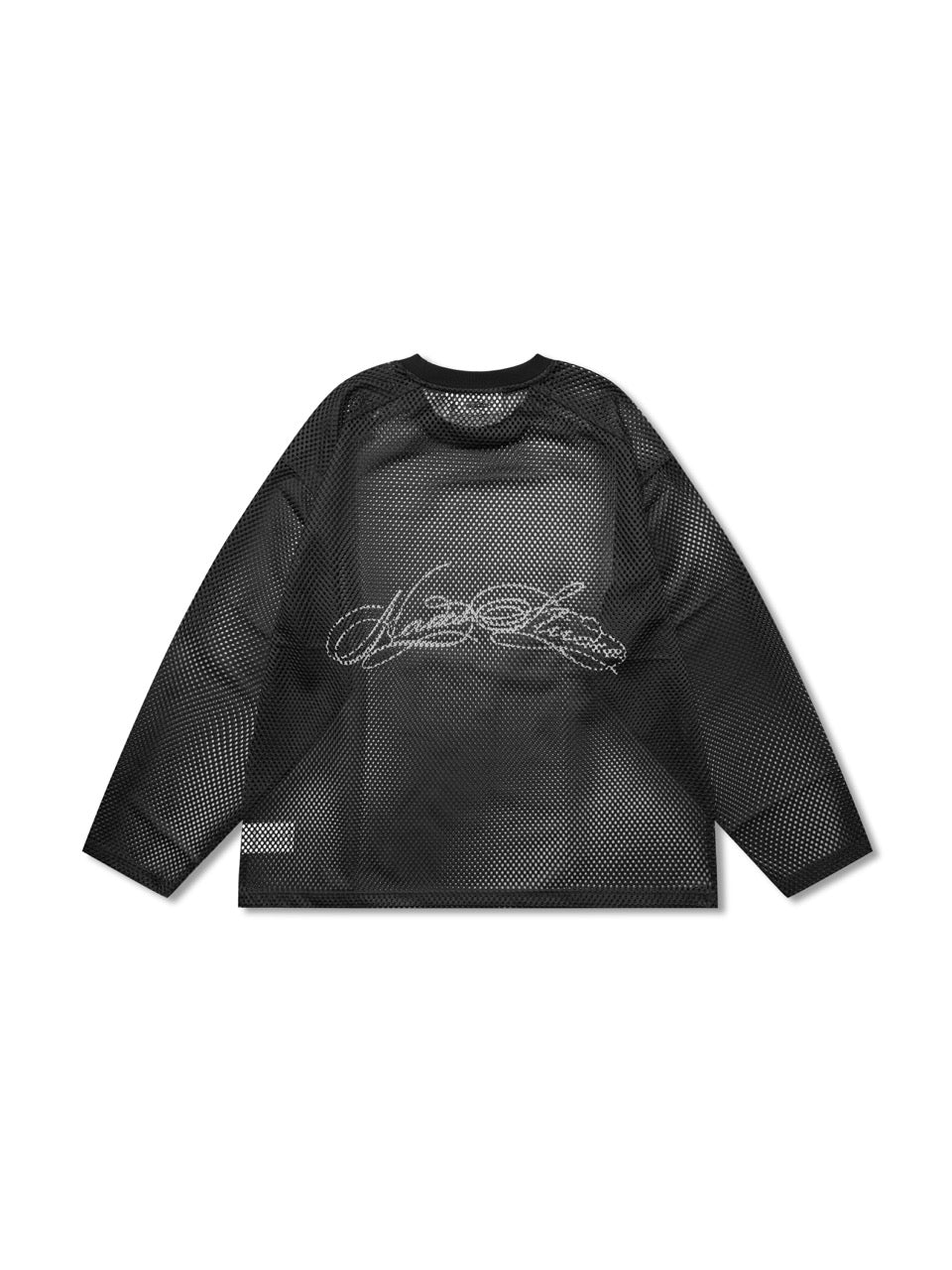 HADES LAUREL MESH LONGSLEEVE TEE - BLACK