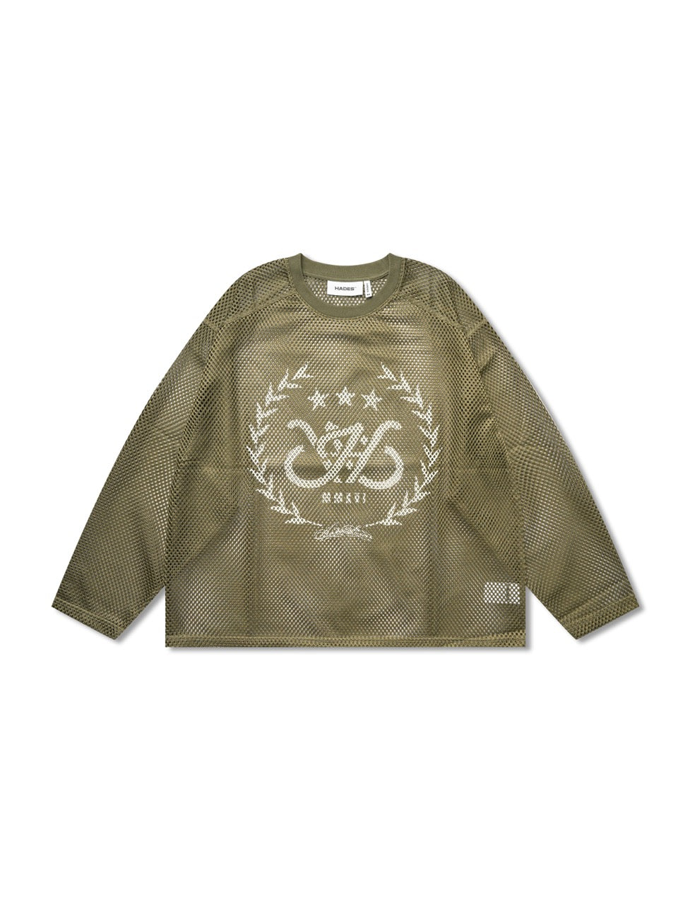 HADES LAUREL MESH LONGSLEEVE TEE - GREEN