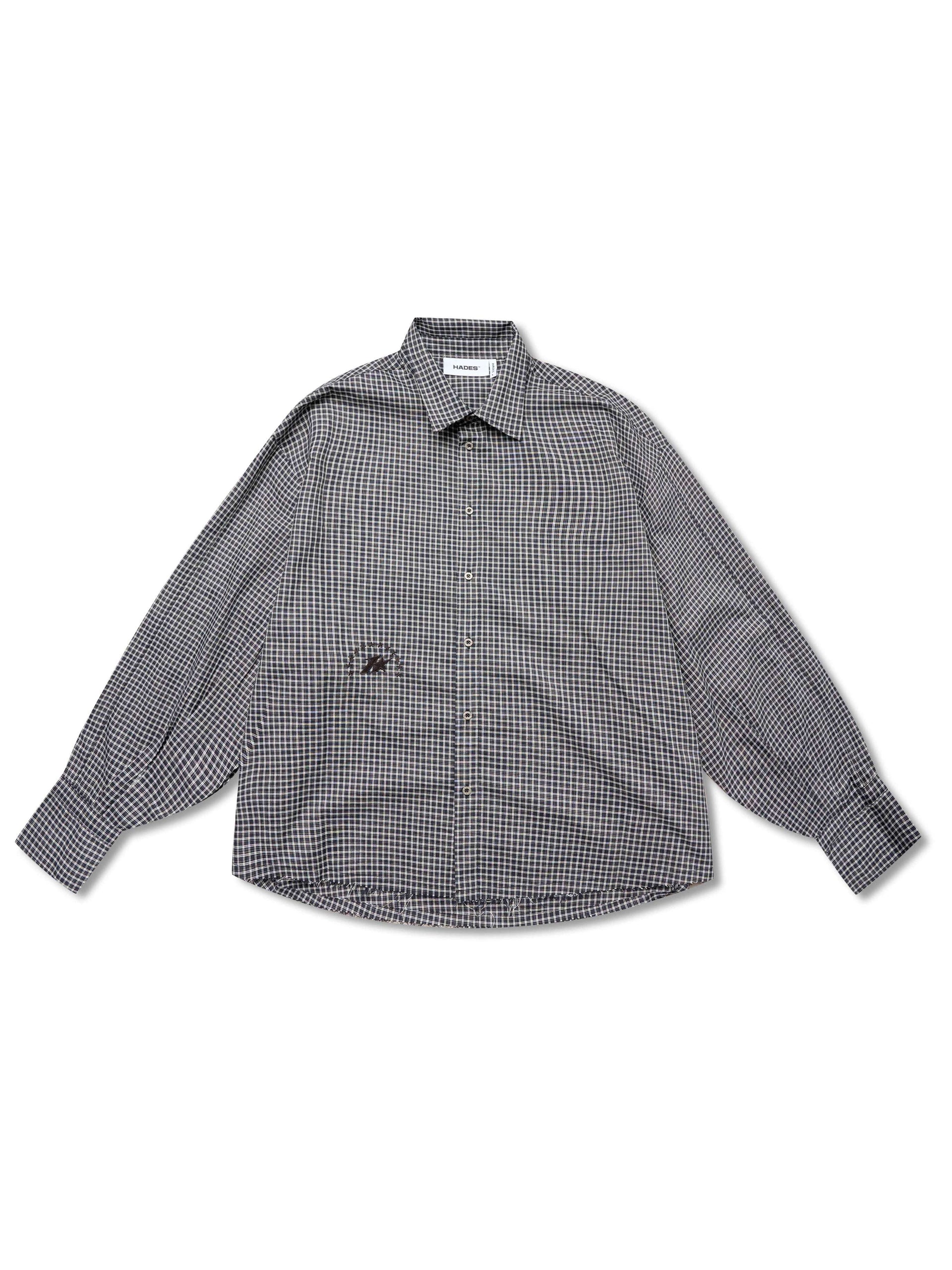 HADES THREADLINE SHIRT - BLACK