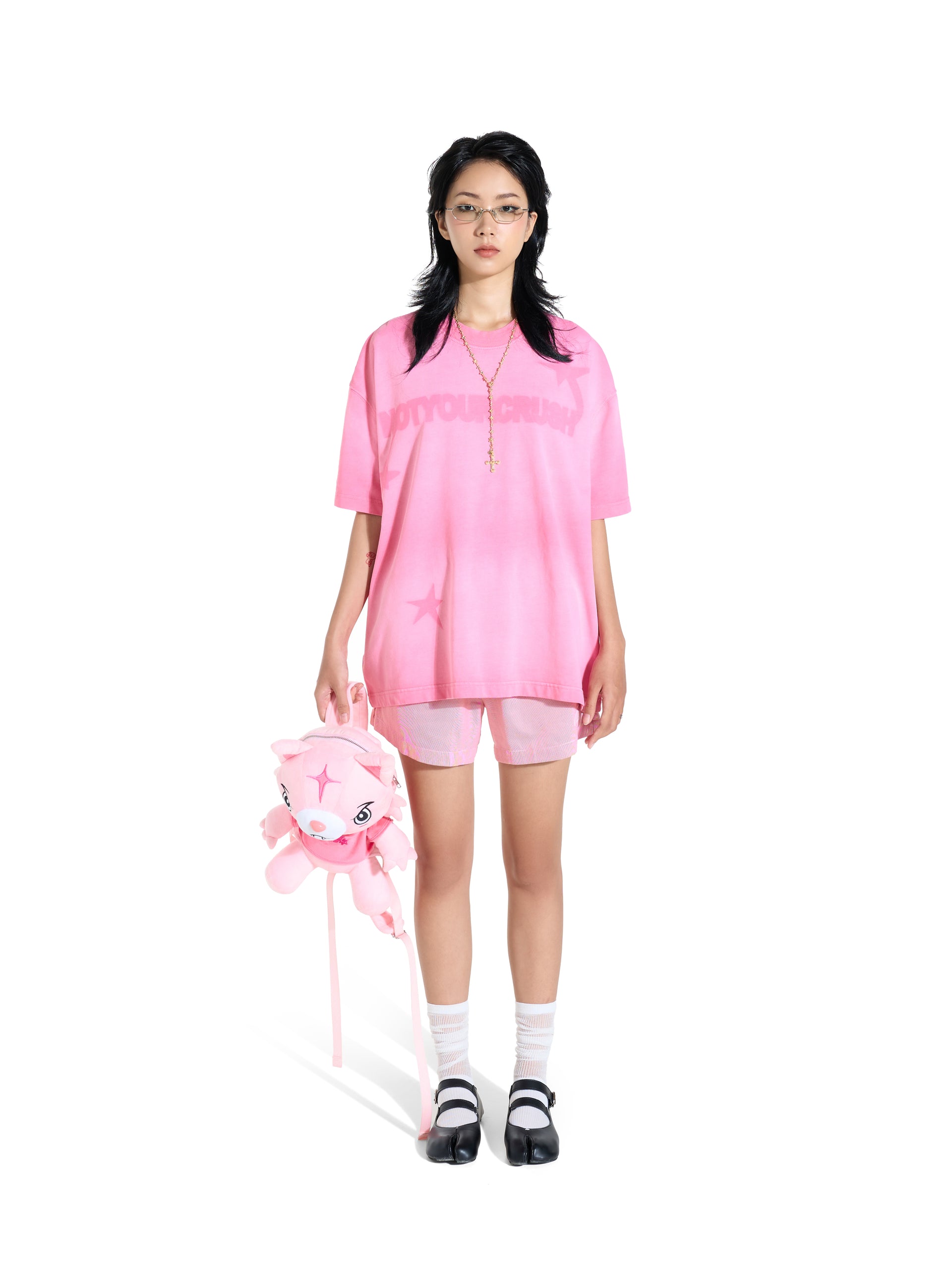 HADES NOTYOURCRUSH WASH TEE - PINK