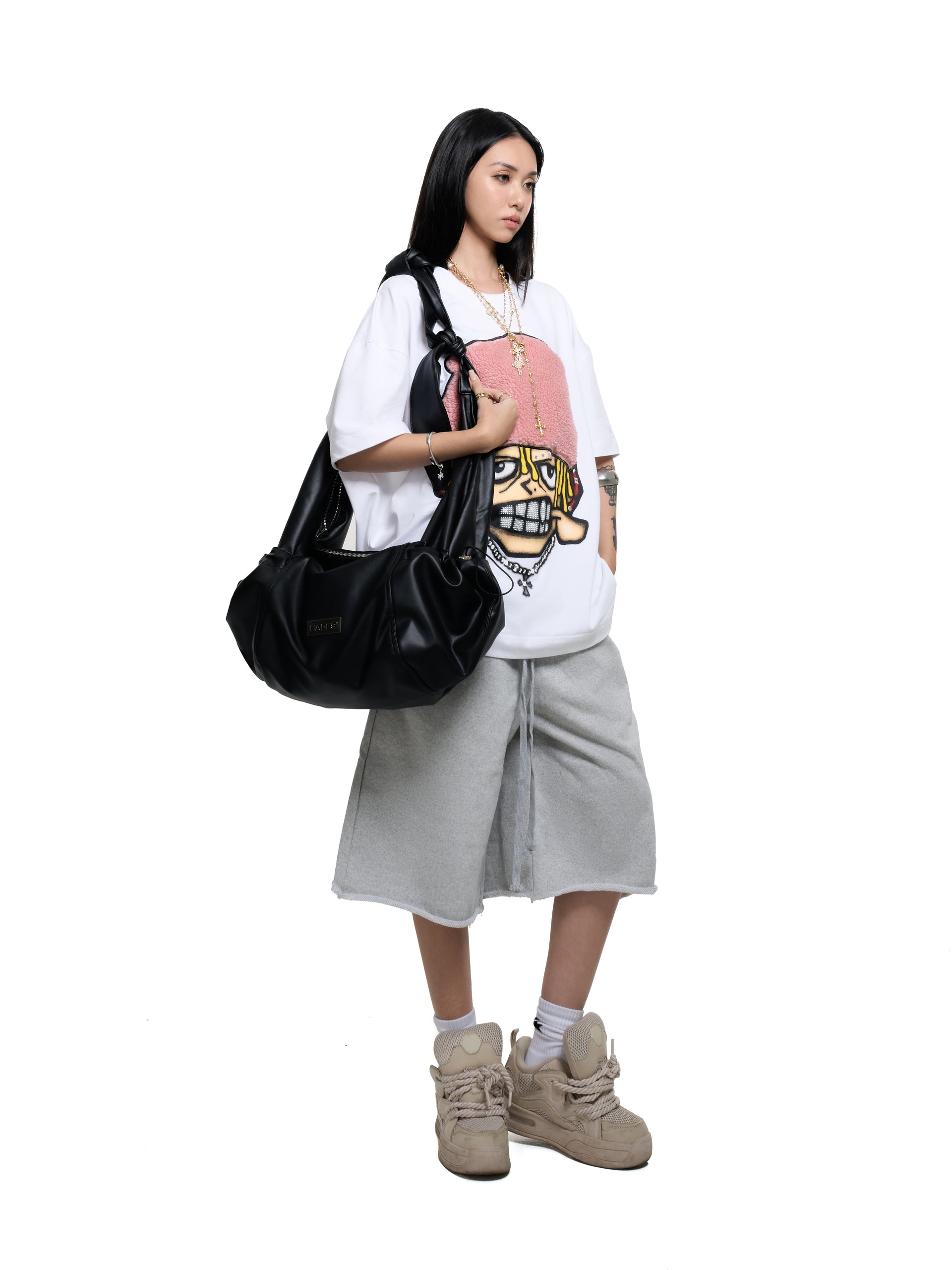 HADES OBSIDIAN LEATHER BAG